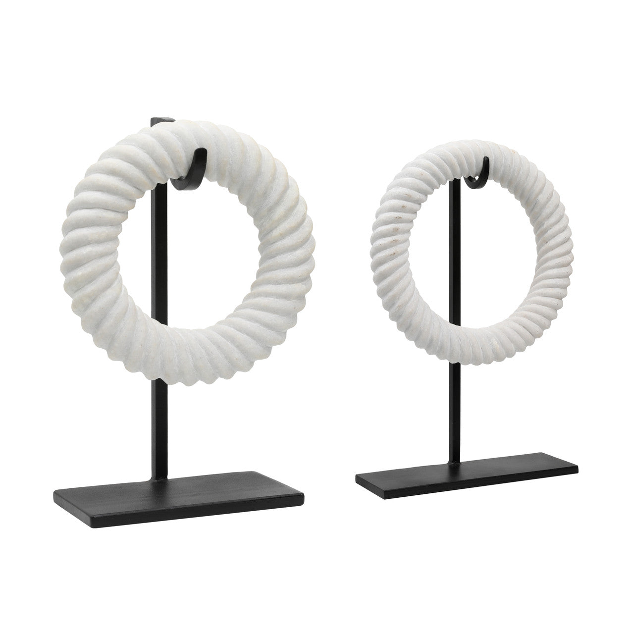 Armenta Sculpture Set of 2 12"