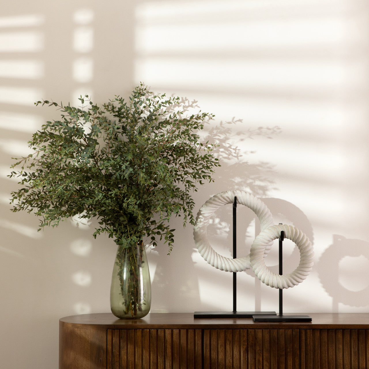 Armenta Sculpture Set of 2 12"