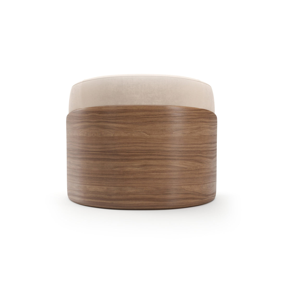 Fleur Wood Back Lounge Chair Porcini 35.25" by Caracole - view 6