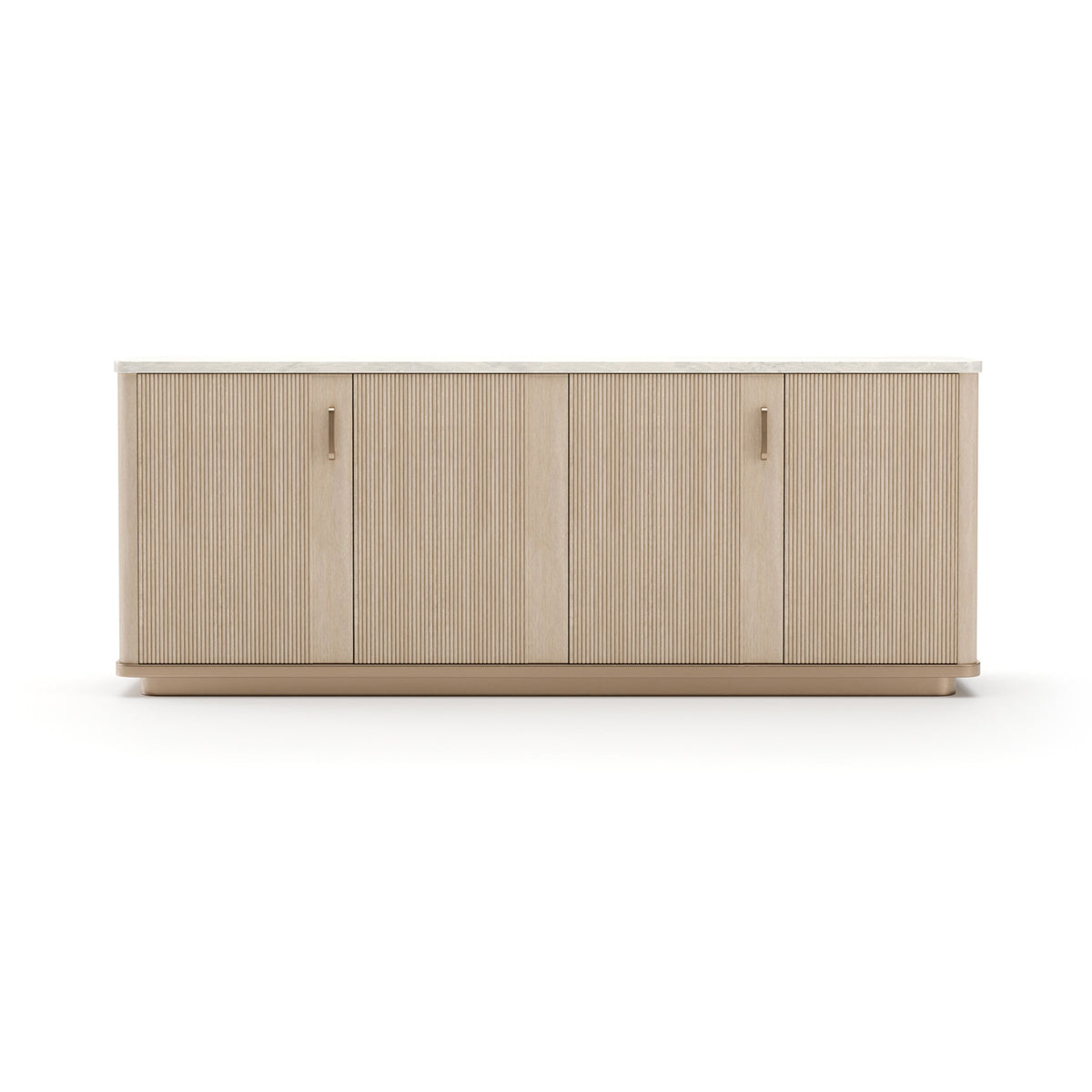 Rhythm Sideboard Neutral Metallic 83.75" by Caracole