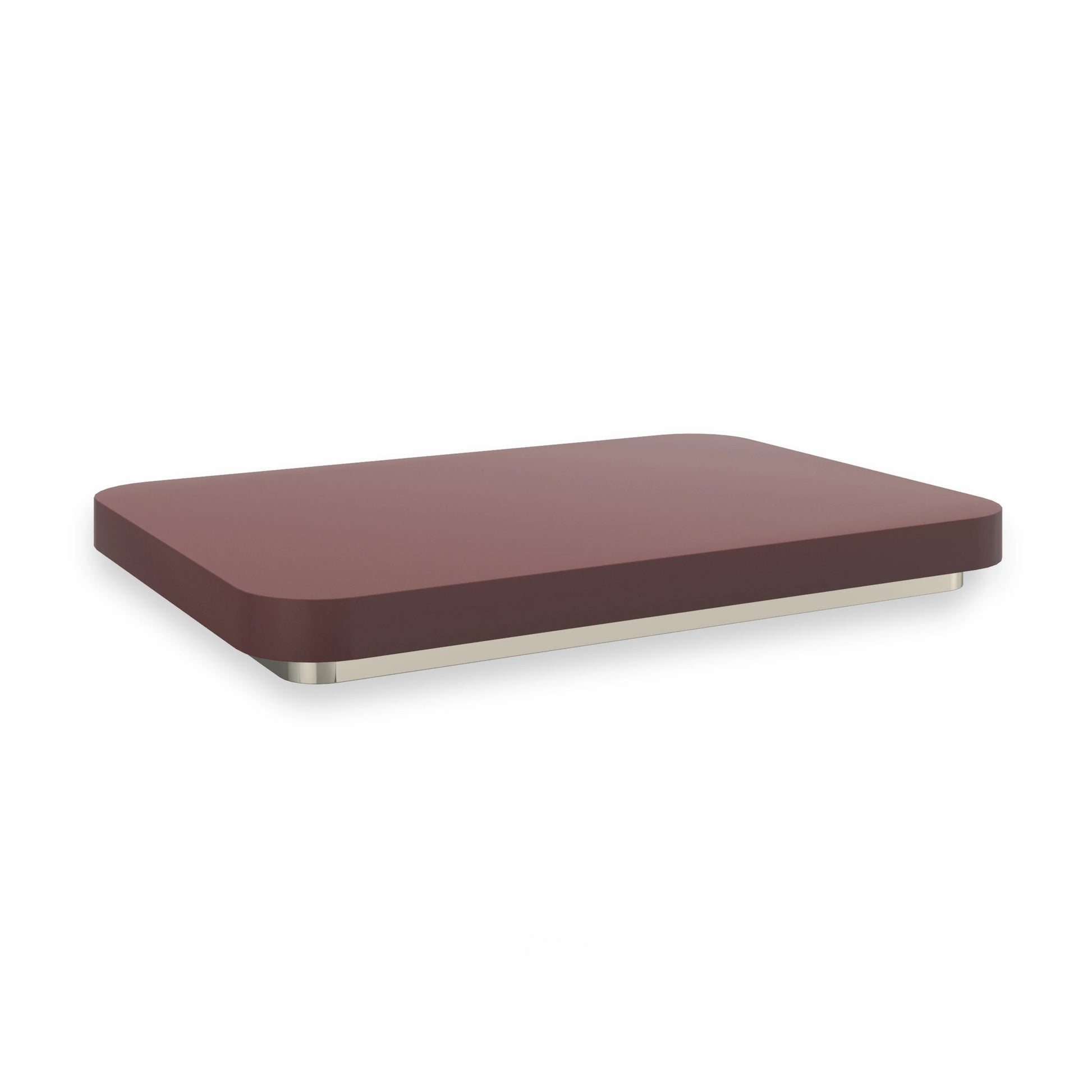 Periphery Cocktail Square Accent Tray Rouge Red Gloss Coffee Table 31.50" by Caracole - view 5
