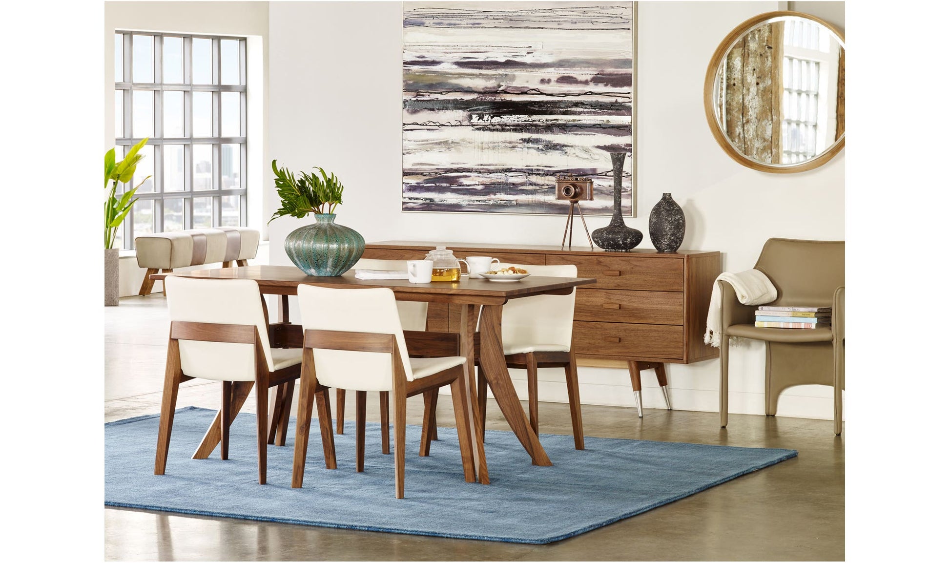 Florence Small Dining Table Brown by Moe's Home Collection - view 9