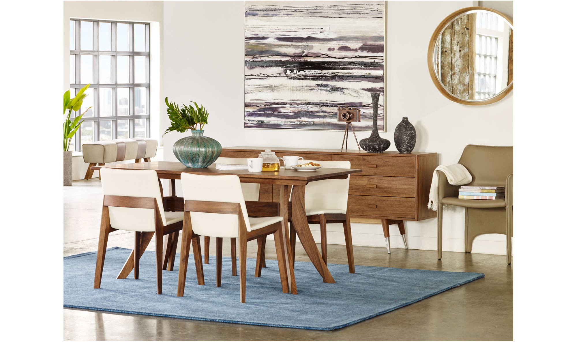 Florence Small Dining Table Brown by Moe's Home Collection - view 9
