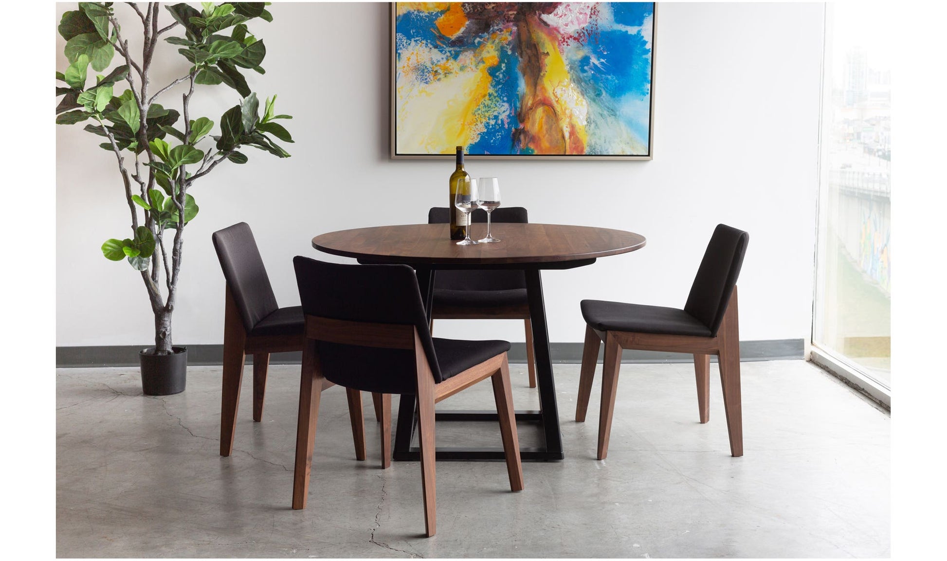 Deco Dining Chair Black- Set Of Two by Moe's Home Collection - view 13