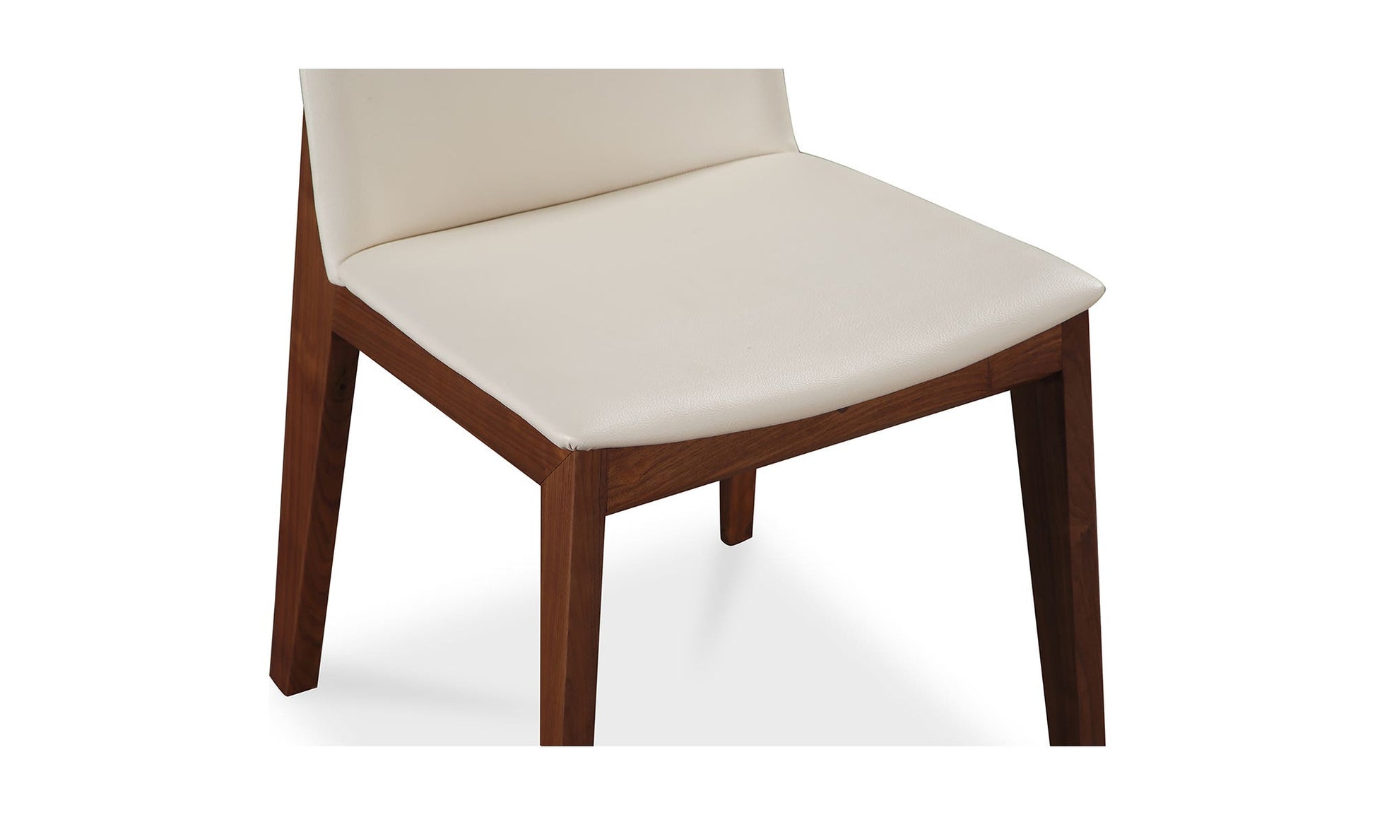 Deco Dining Chair Cream White PVC - Set Of Two by Moe's Home Collection - view 25