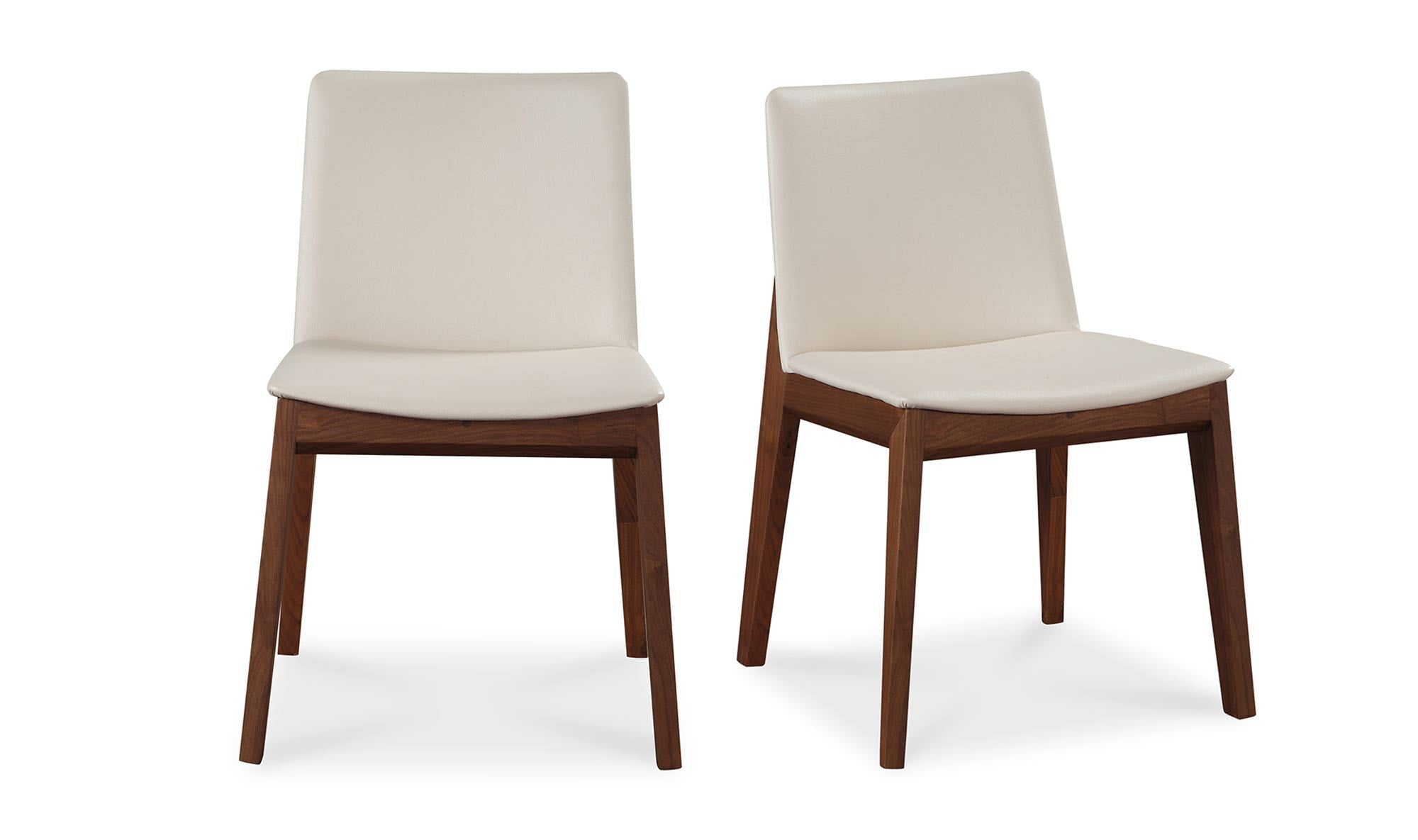 Deco Dining Chair Cream White PVC - Set Of Two by Moe's Home Collection - view 18