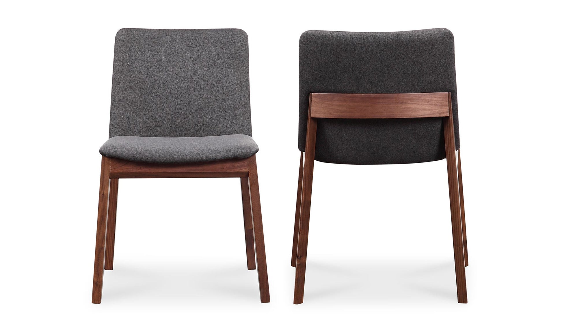 Deco Dining Chair Dark Grey - Set Of Two by Moe's Home Collection - view 15