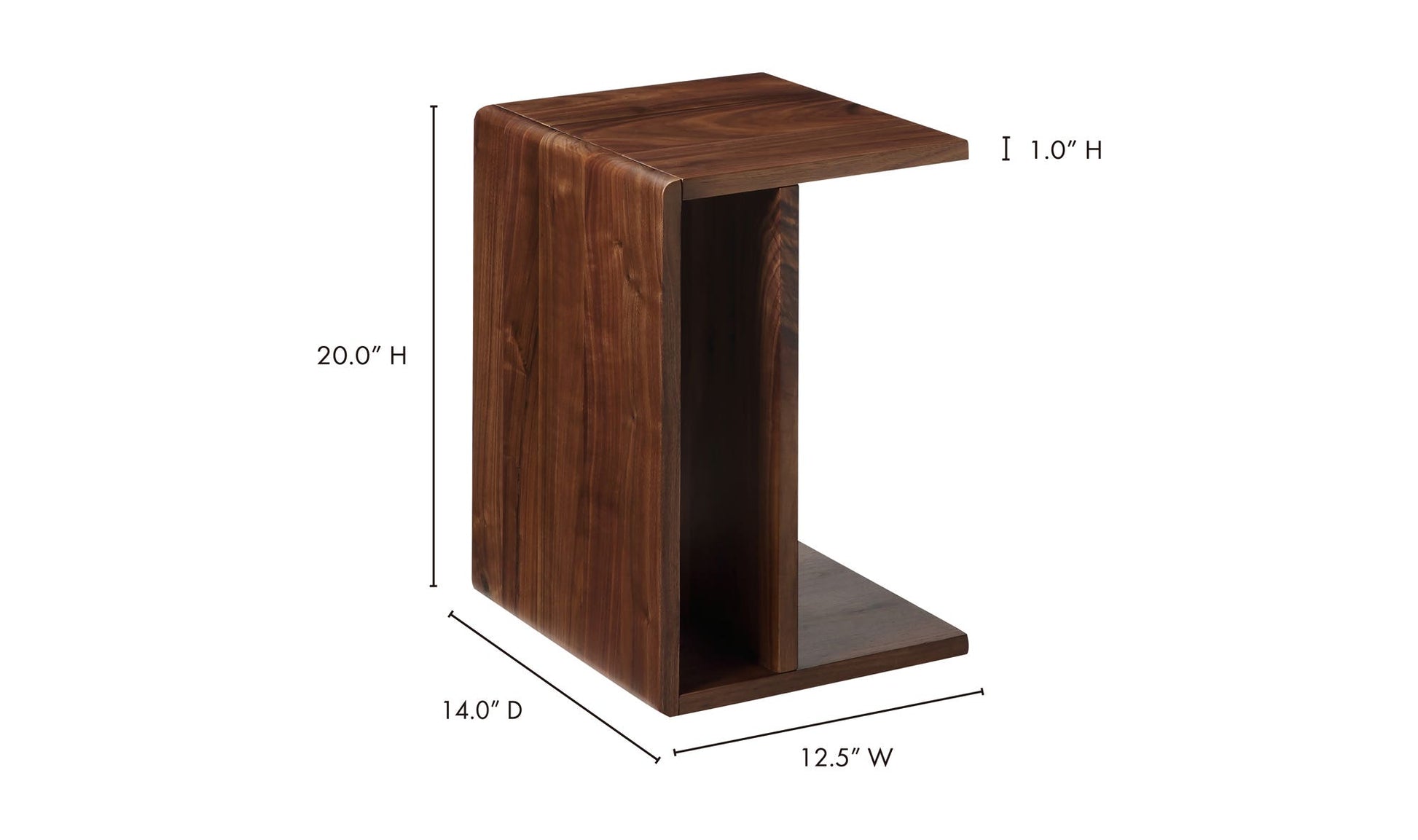 Hiroki Accent Table Brown by Moe's Home Collection - view 9