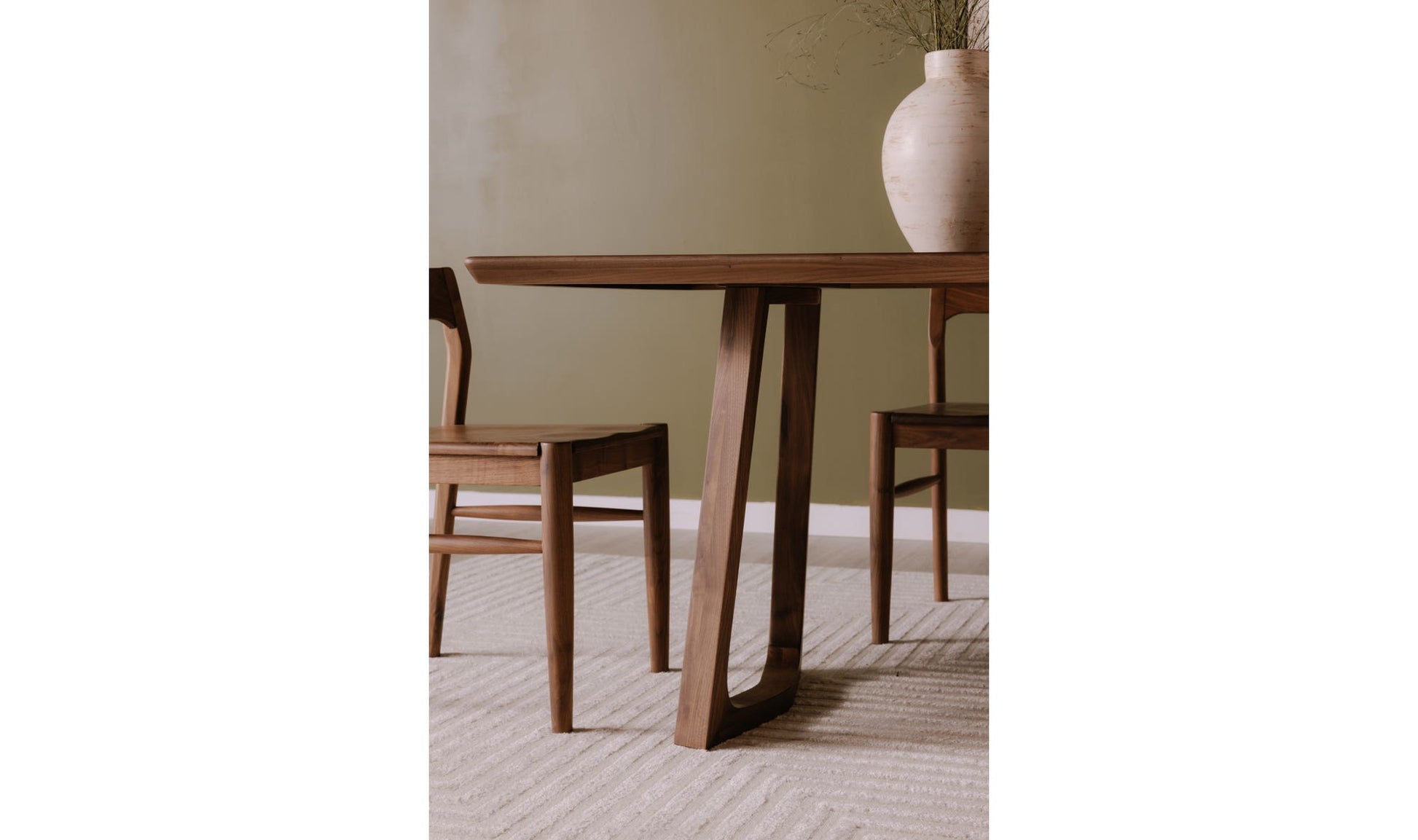 Silas Dining Table Walnut Brown by Moe's Home Collection - view 7