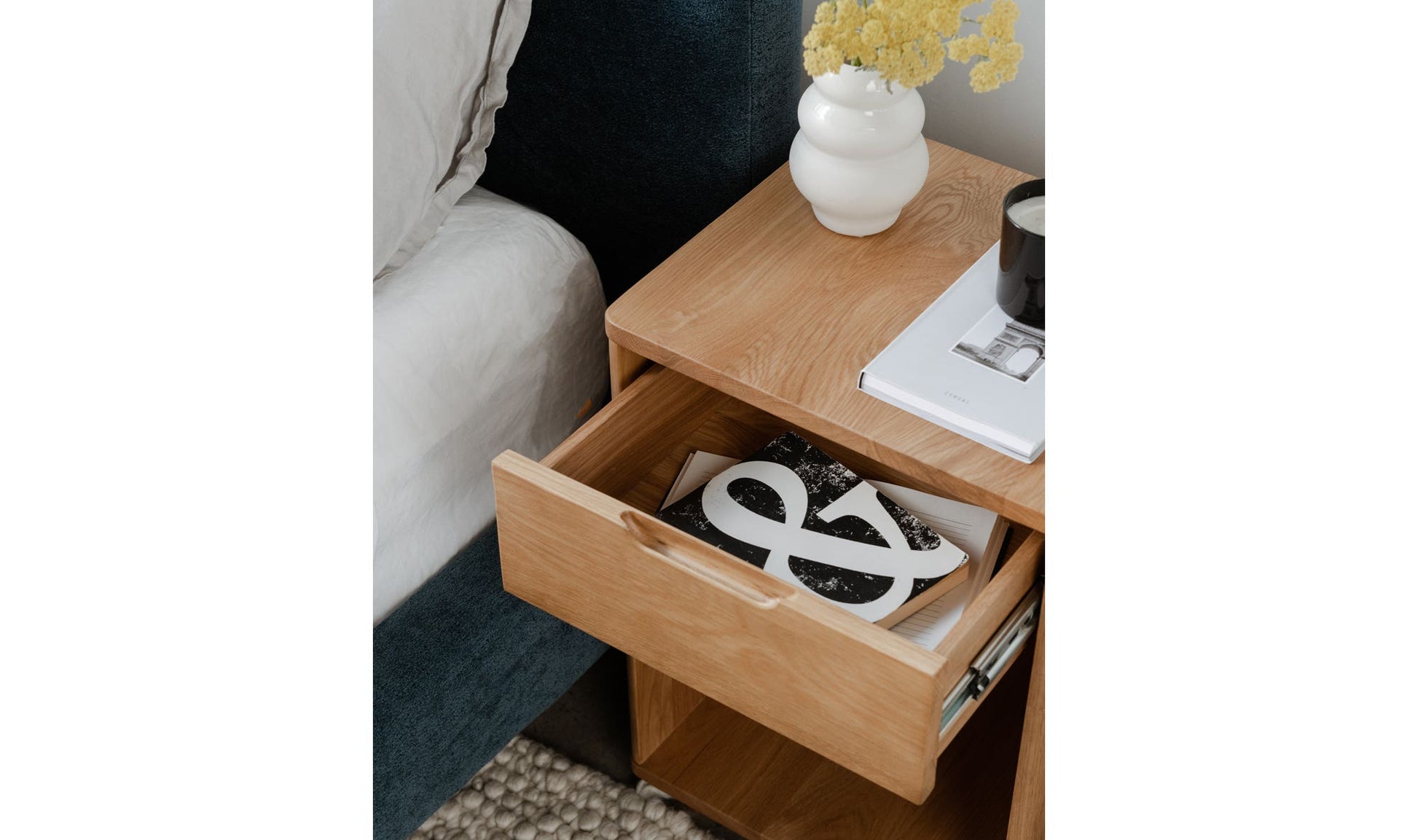 Osamu Nightstand Natural Oak by Moe's Home Collection - view 12
