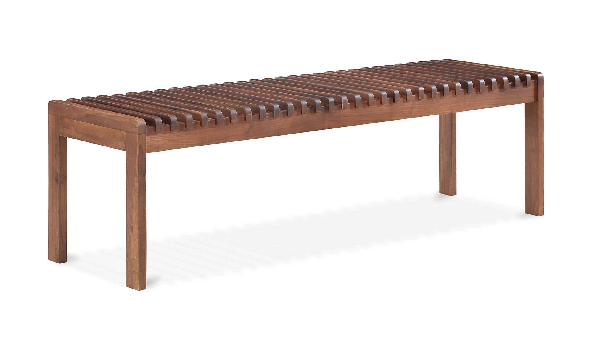 Rohe Bench Walnut Brown by Moe's Home Collection - view 10