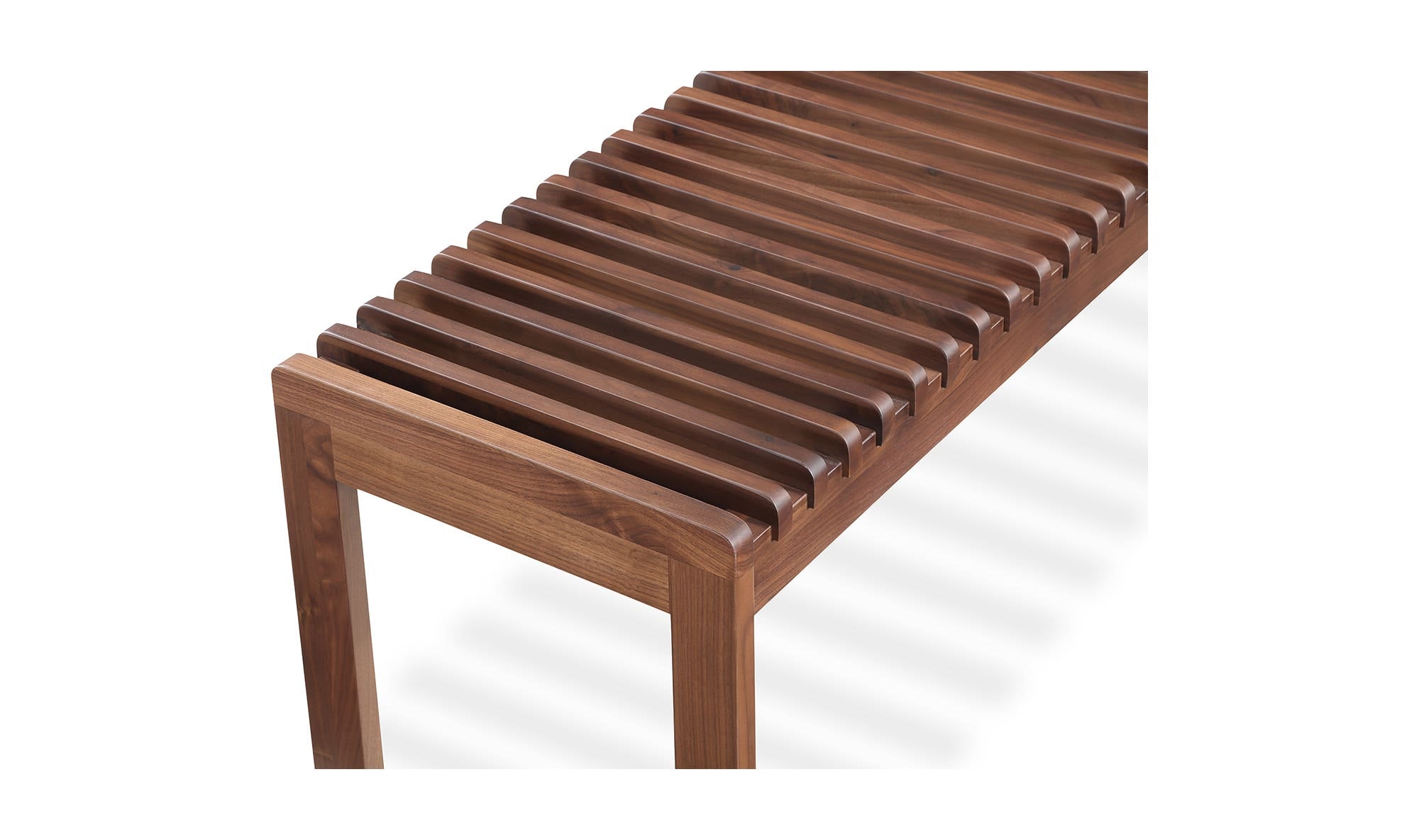 Rohe Bench Walnut Brown by Moe's Home Collection - view 13