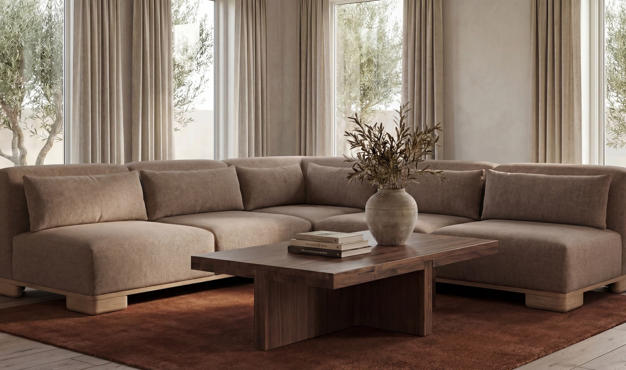 Folke Coffee Table Walnut by Moe's Home Collection - view 9