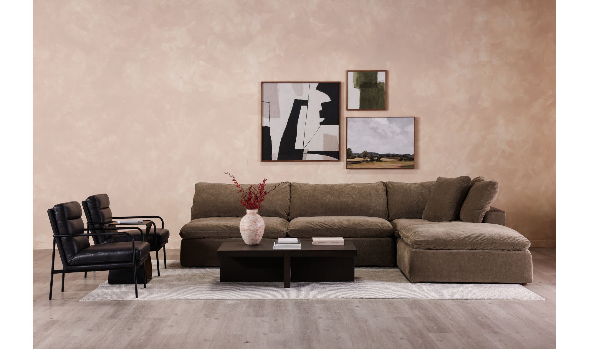 Folke Rectangular Coffee Table Dark Brown by Moe's Home Collection - view 11