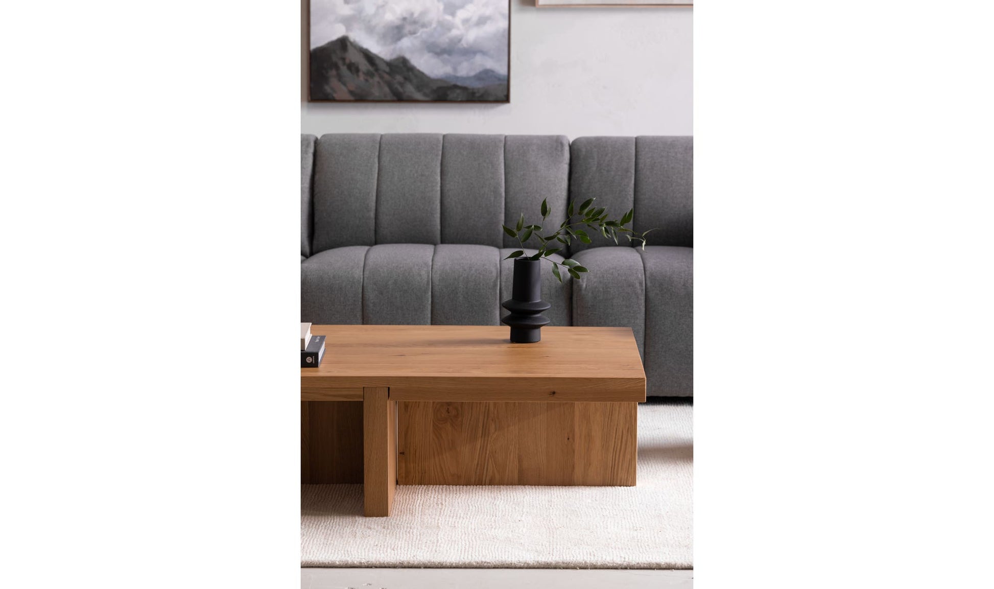 Folke Rectangular Coffee Table Natural by Moe's Home Collection - view 11