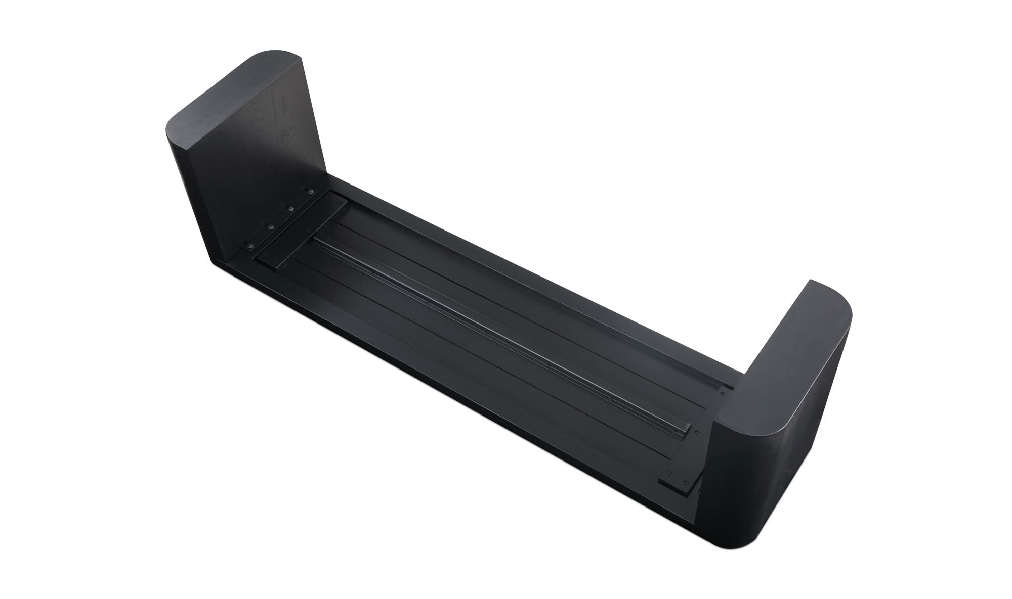 Post Small Dining Bench Black by Moe's Home Collection - view 10