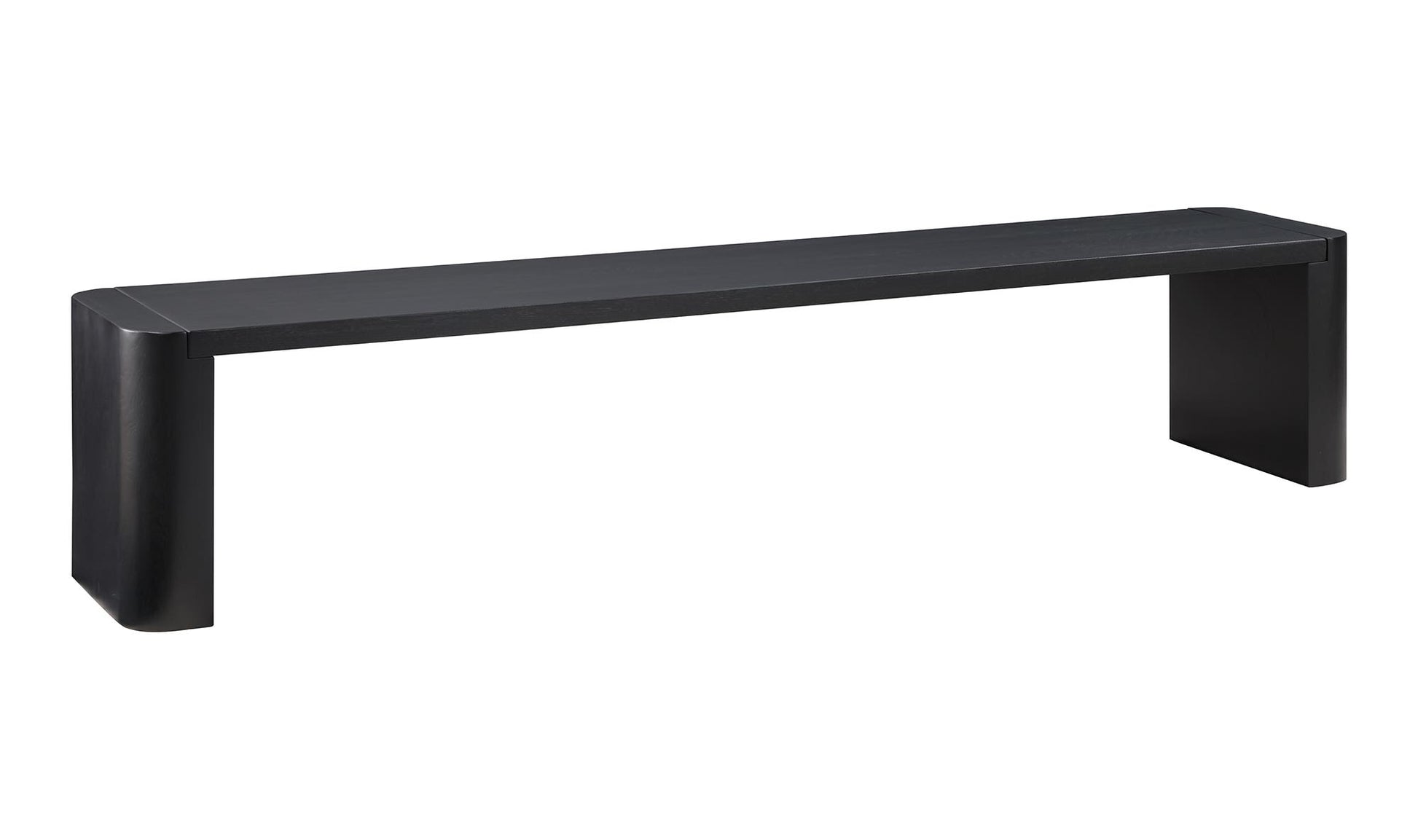 Post Large Dining Bench Black by Moe's Home Collection - view 5
