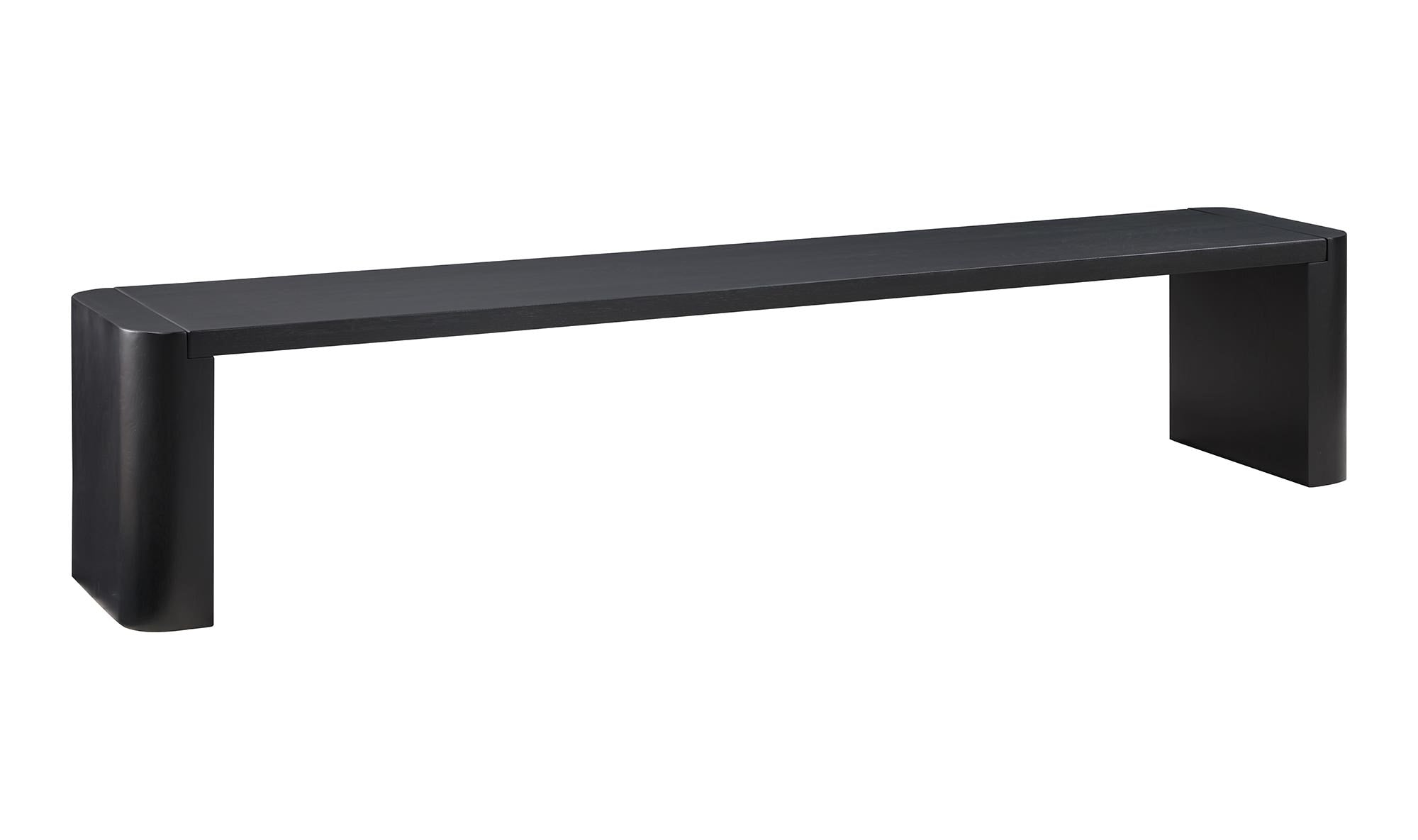 Post Large Dining Bench Black by Moe's Home Collection - view 5