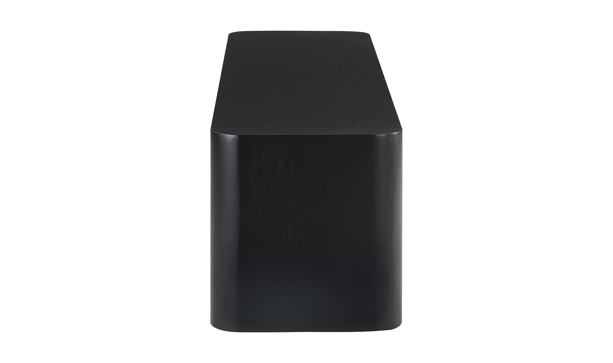 Post Large Dining Bench Black by Moe's Home Collection - view 6