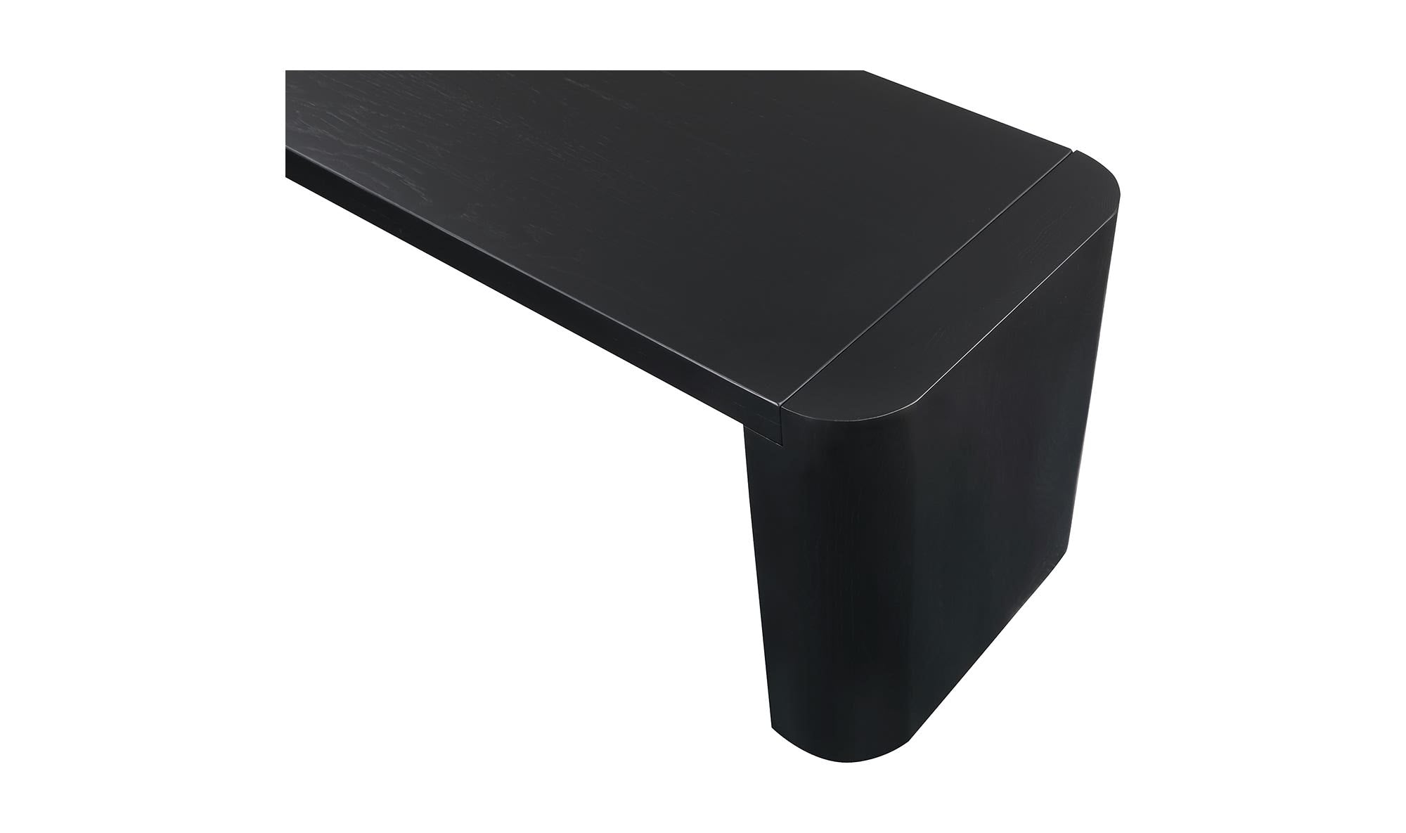Post Large Dining Bench Black by Moe's Home Collection - view 7
