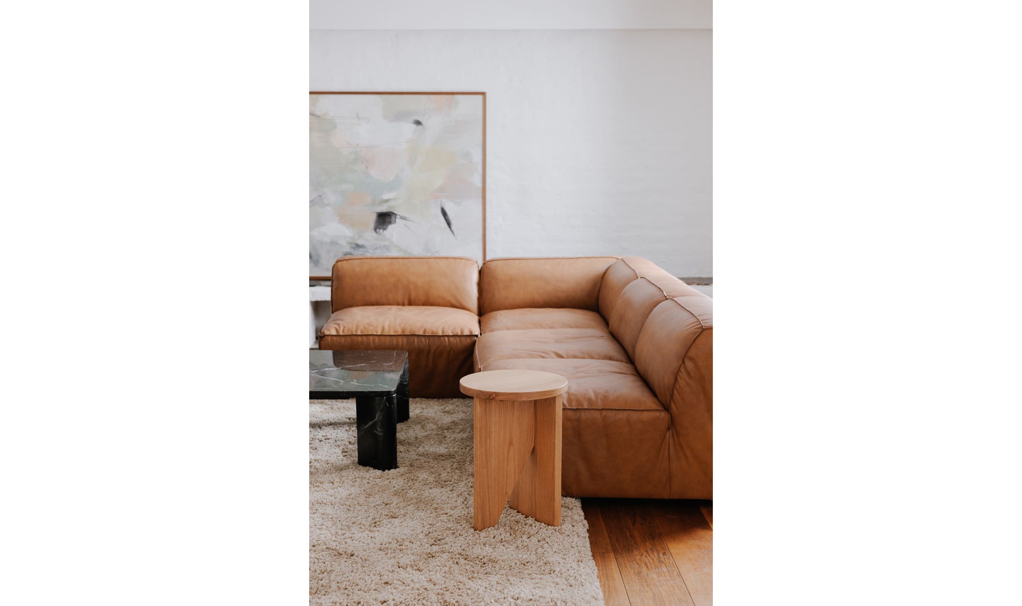 Grace Accent Table Natural Oak by Moe's Home Collection - view 14