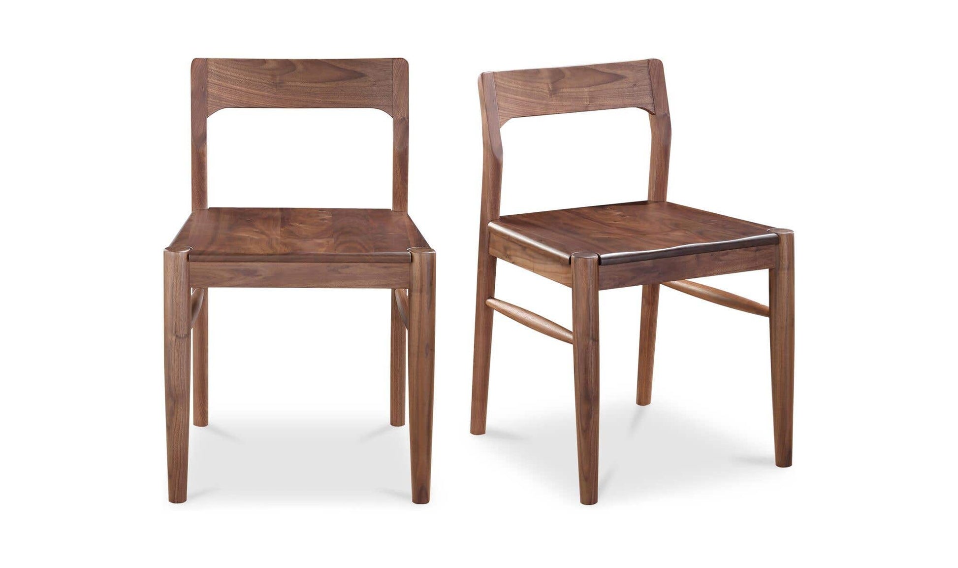 Owing Dining Chair Walnut Brown - Set Of Two by Moe's Home Collection - view 12