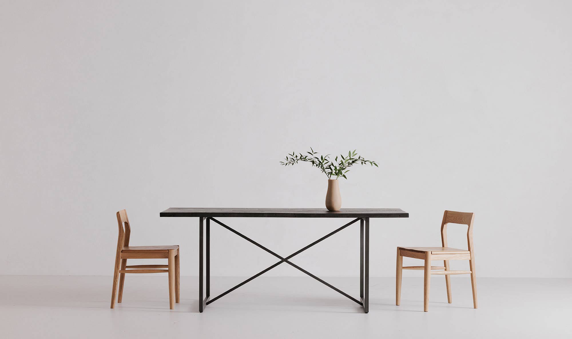 Owing Dining Chair Natural Oak - Set Of Two by Moe's Home Collection - view 15
