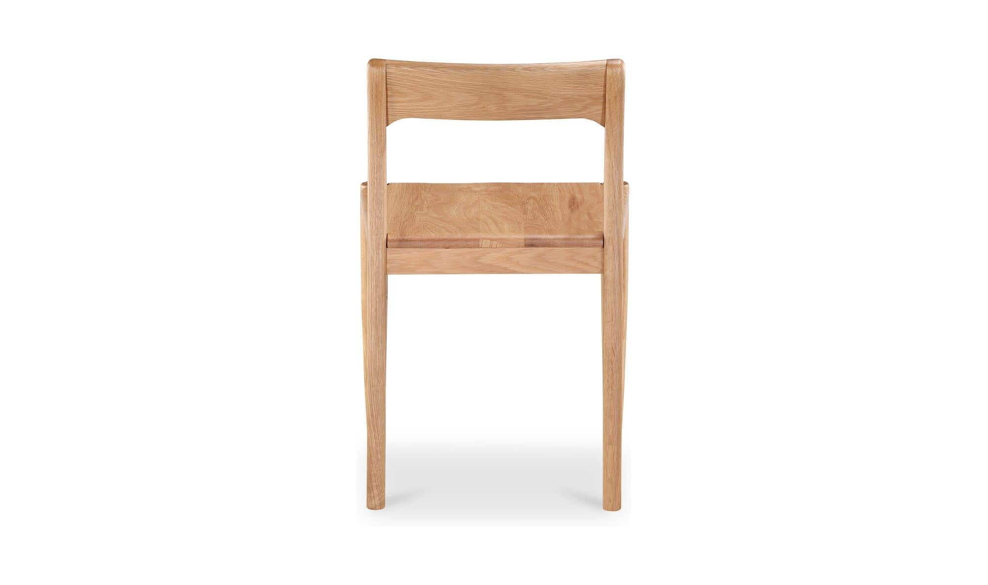 Owing Dining Chair Natural Oak - Set Of Two by Moe's Home Collection - view 19