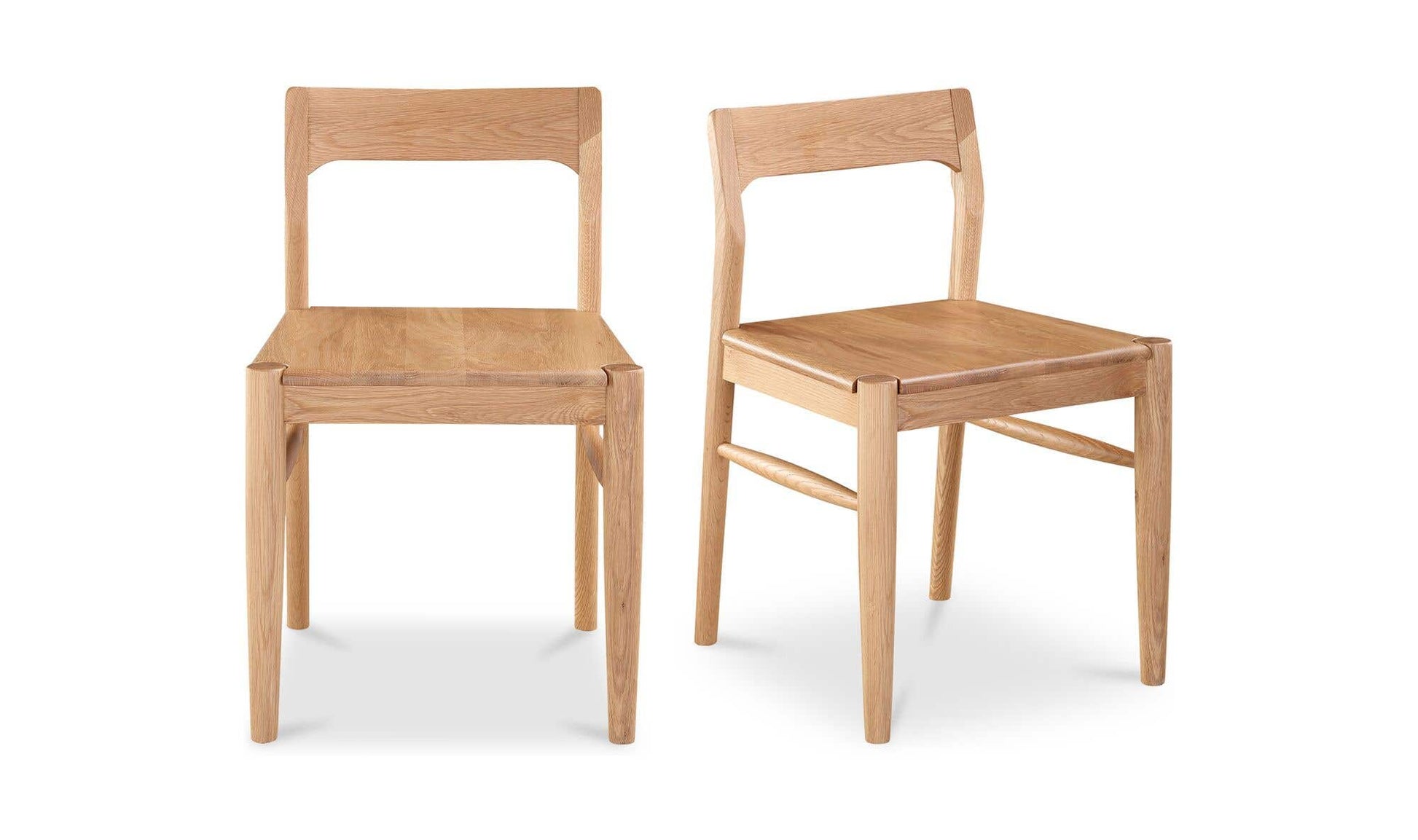Owing Dining Chair Natural Oak - Set Of Two by Moe's Home Collection - view 14