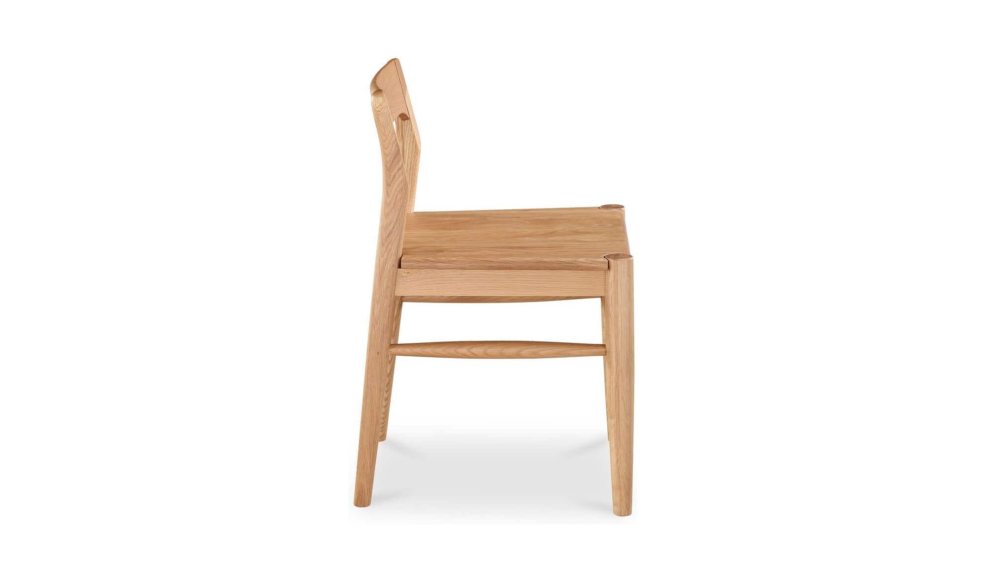 Owing Dining Chair Natural Oak - Set Of Two by Moe's Home Collection - view 18