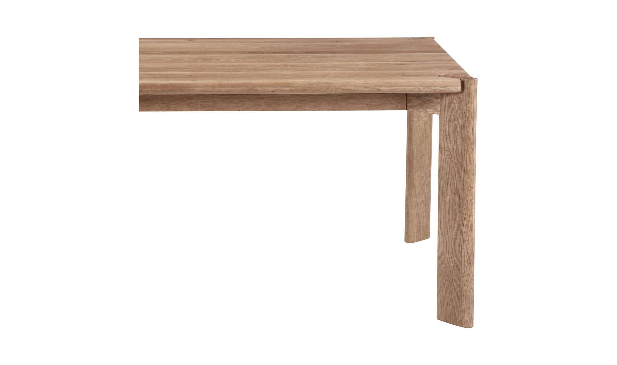 Daifuku Large Dining Table Brushed Natural Oak by Moe's Home Collection - view 8
