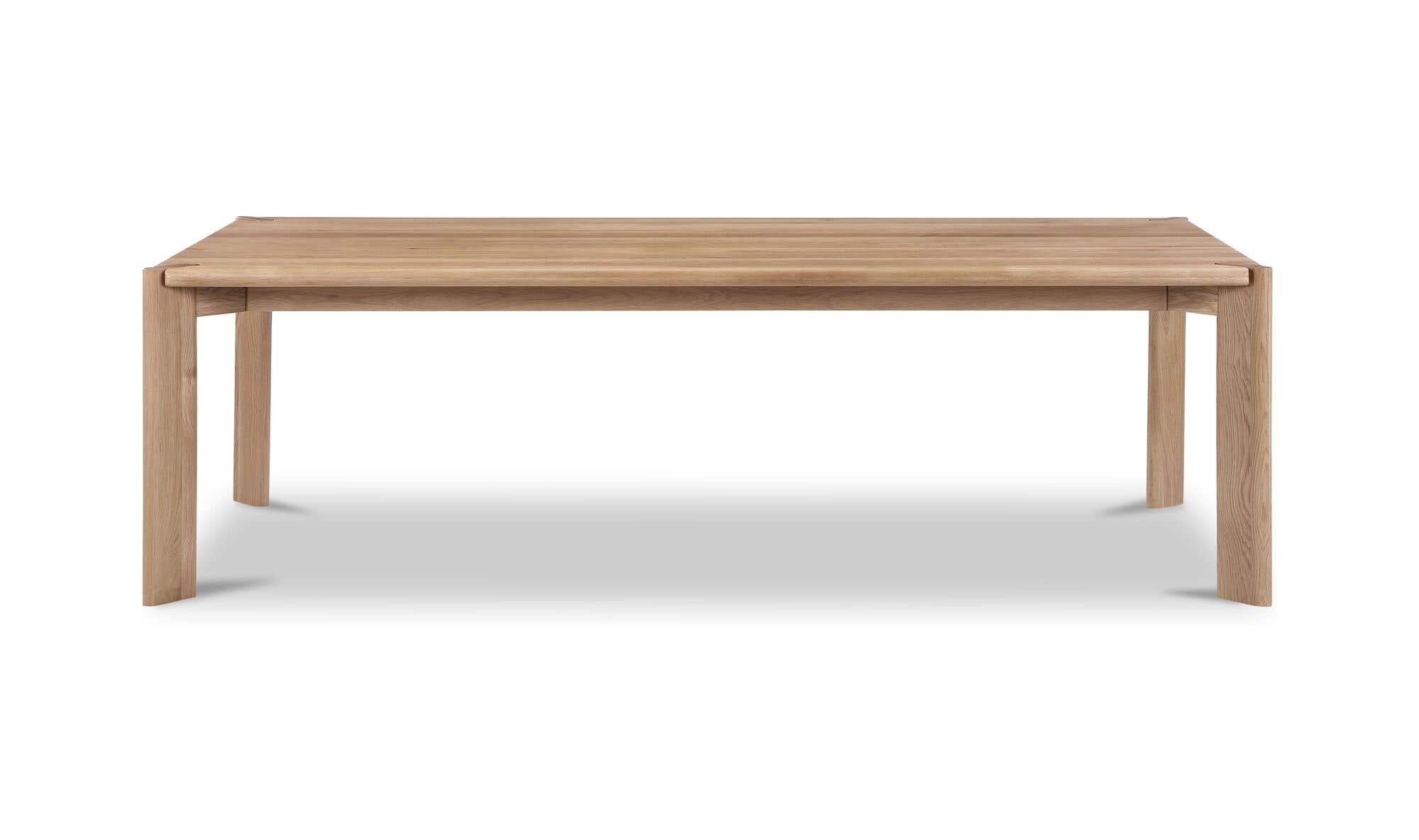 Daifuku Large Dining Table Brushed Natural Oak by Moe's Home Collection - view 4