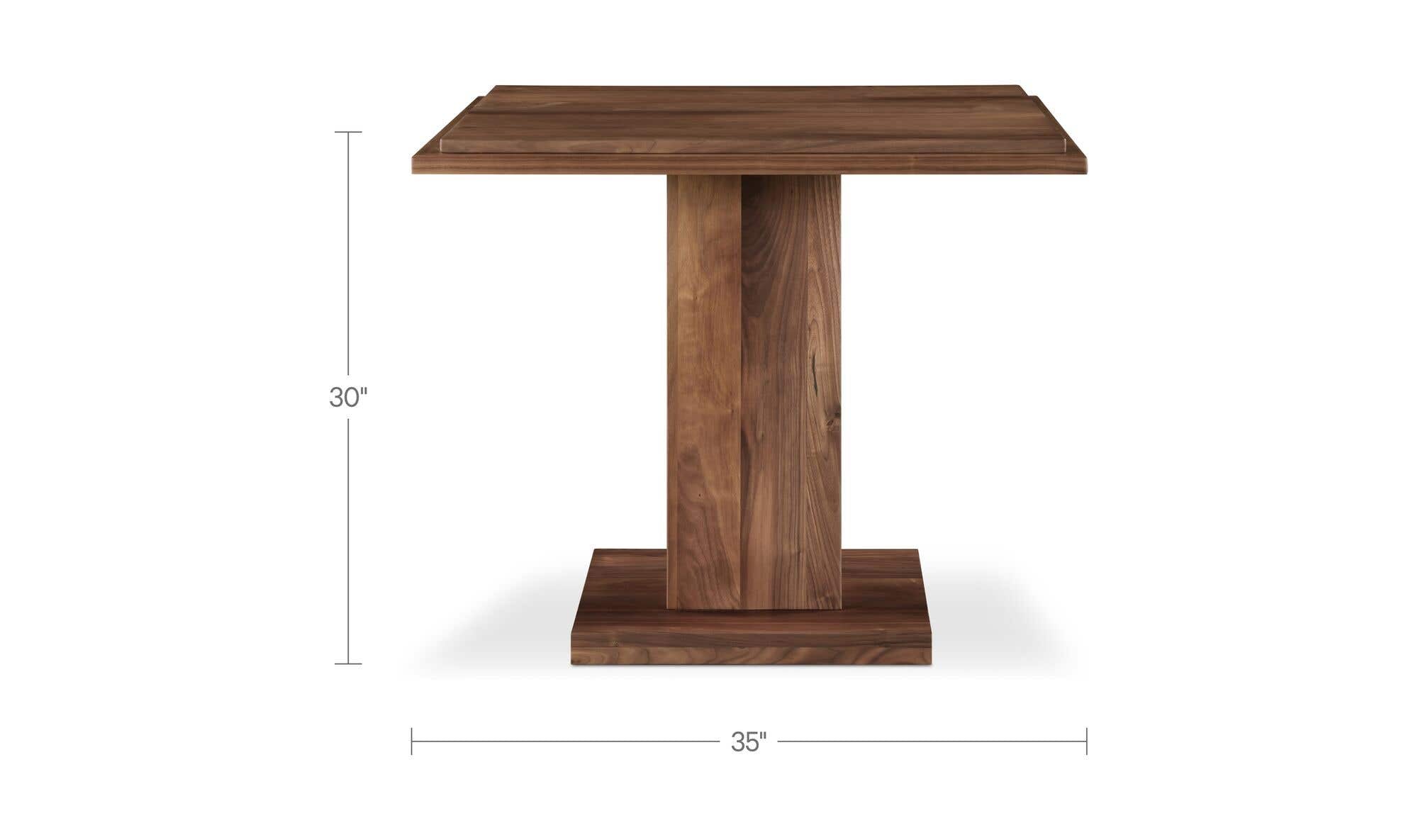 May Cafe Table Walnut by Moe's Home Collection - view 10