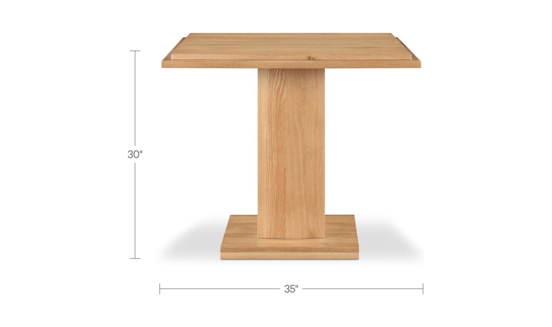 May Cafe Table Natural Oak by Moe's Home Collection - view 11
