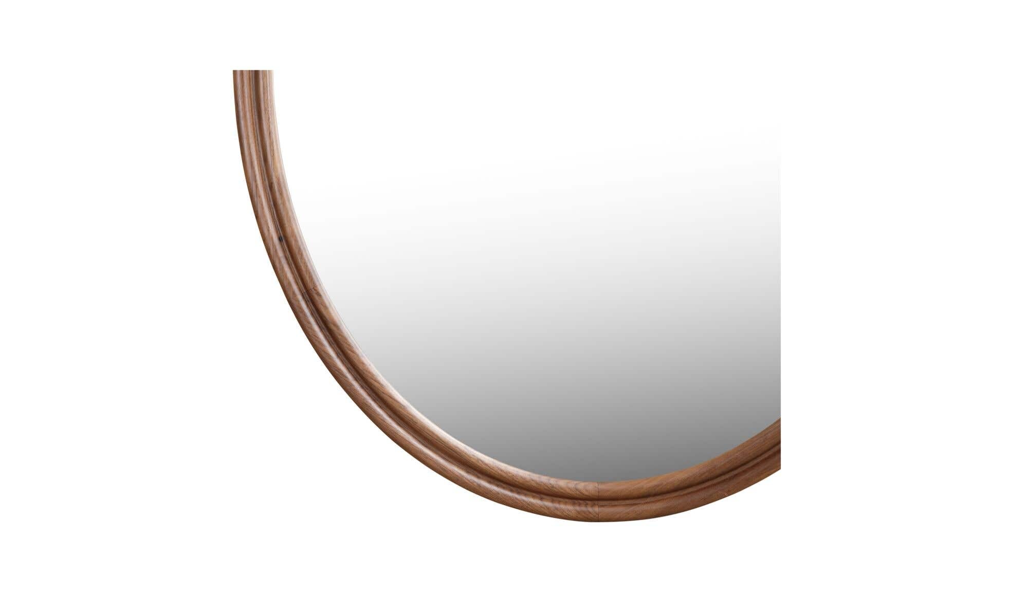 Alcott Oval Mirror Walnut by Moe's Home Collection - view 7