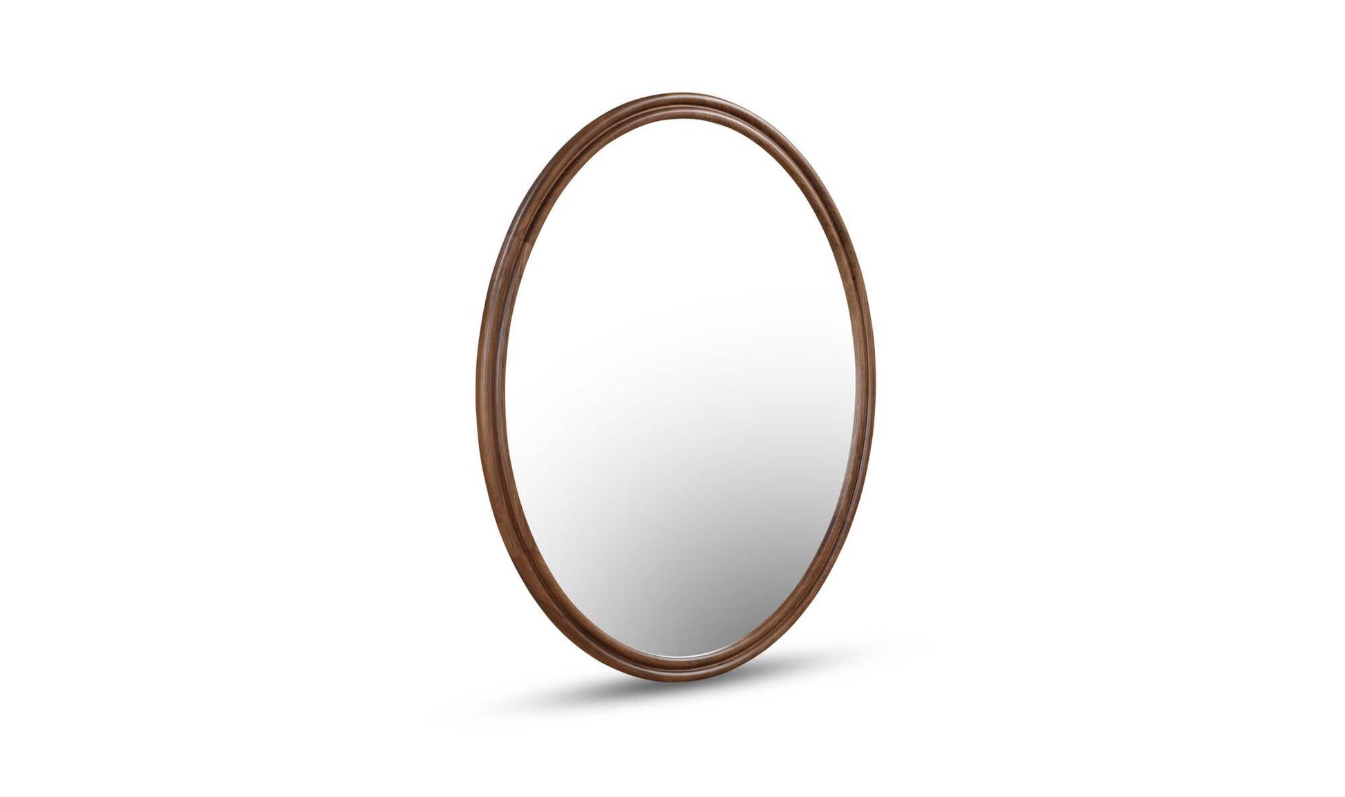 Alcott Oval Mirror Walnut by Moe's Home Collection - view 5