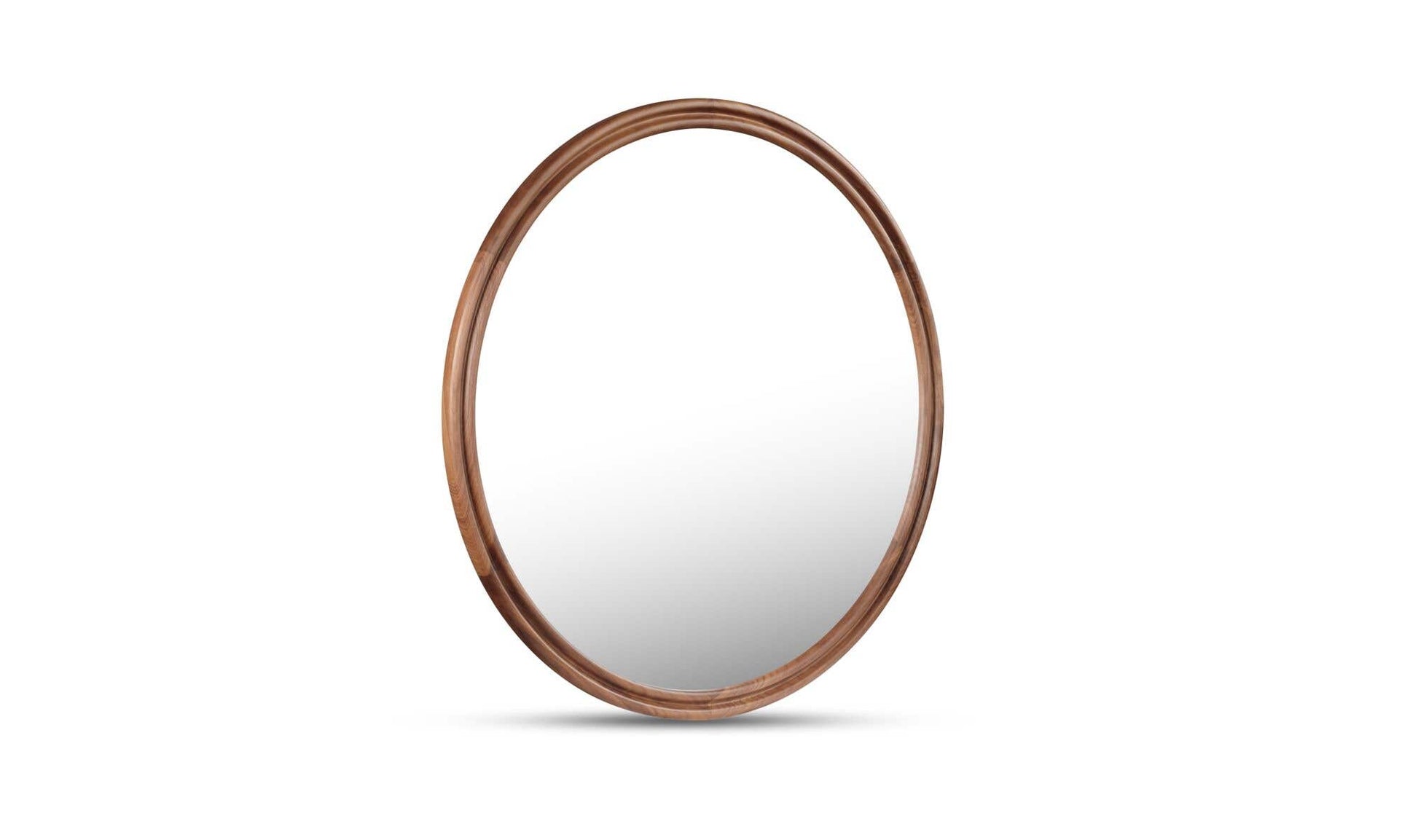 Alcott Large Round Mirror Walnut by Moe's Home Collection - view 5