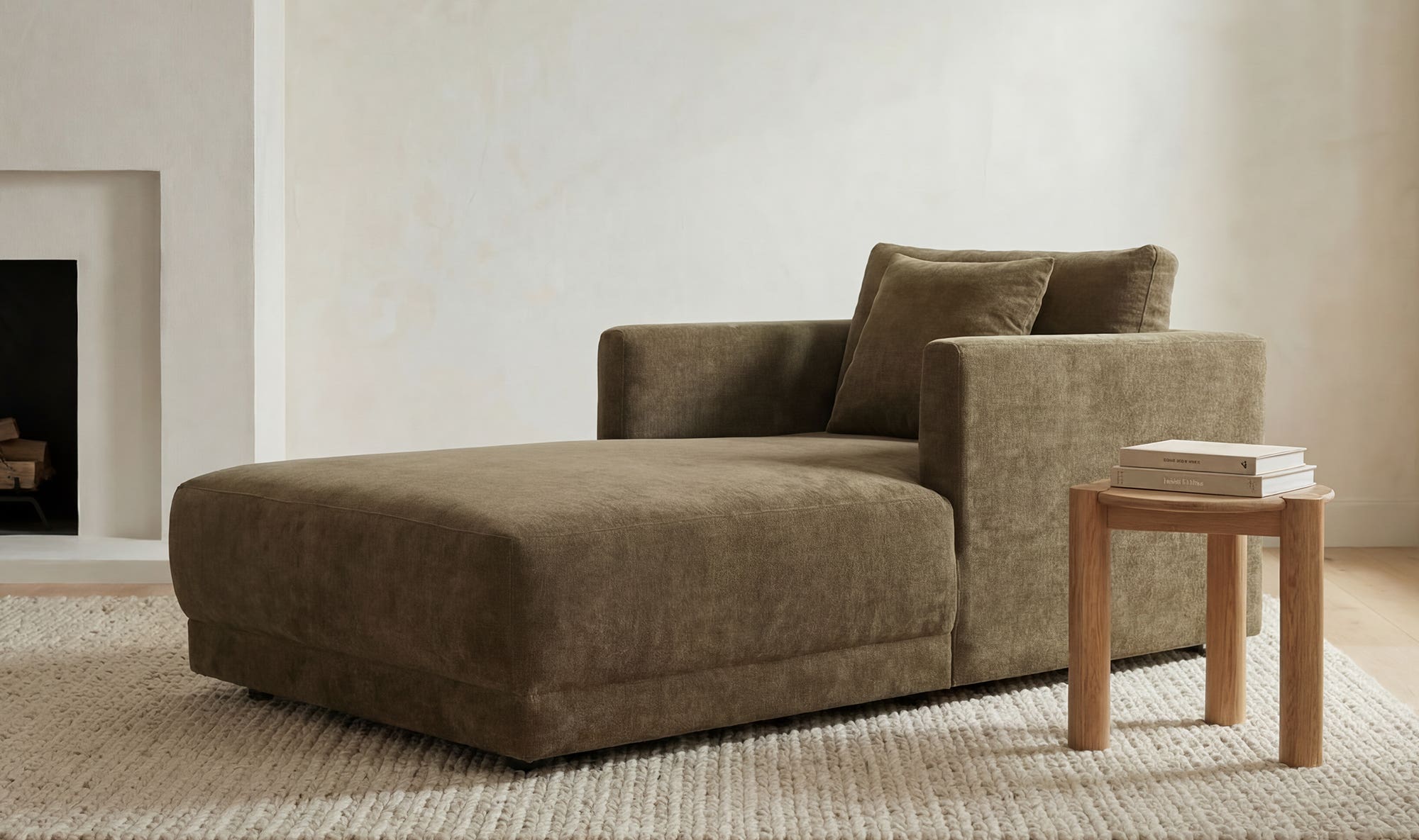 Jack Side Table Brushed Natural Oak by Moe's Home Collection - view 5