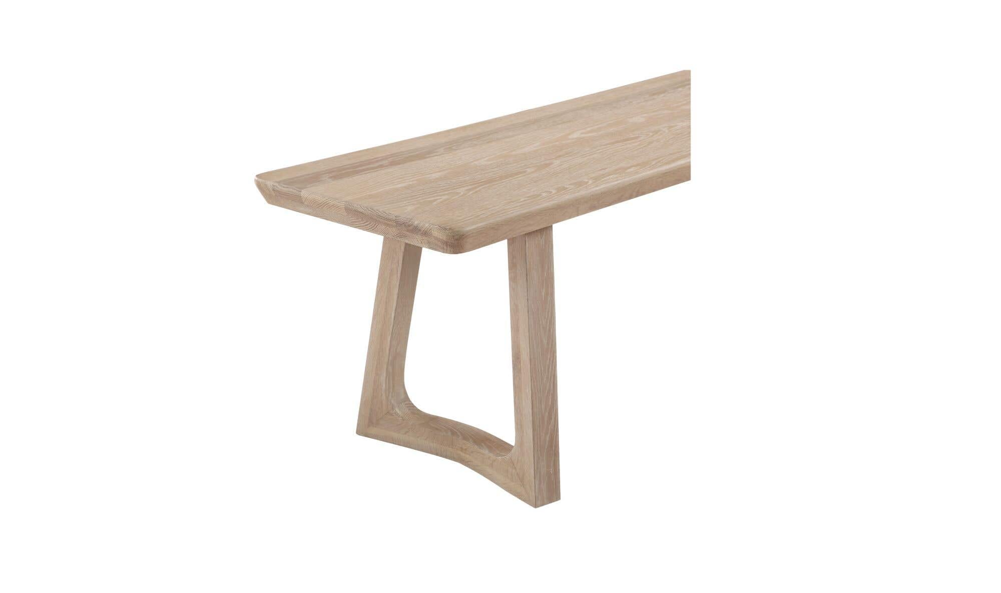 Silas Dining Bench Oak by Moe's Home Collection - view 7