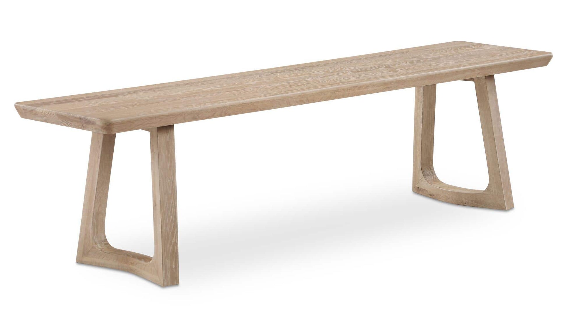 Silas Dining Bench Oak by Moe's Home Collection - view 4