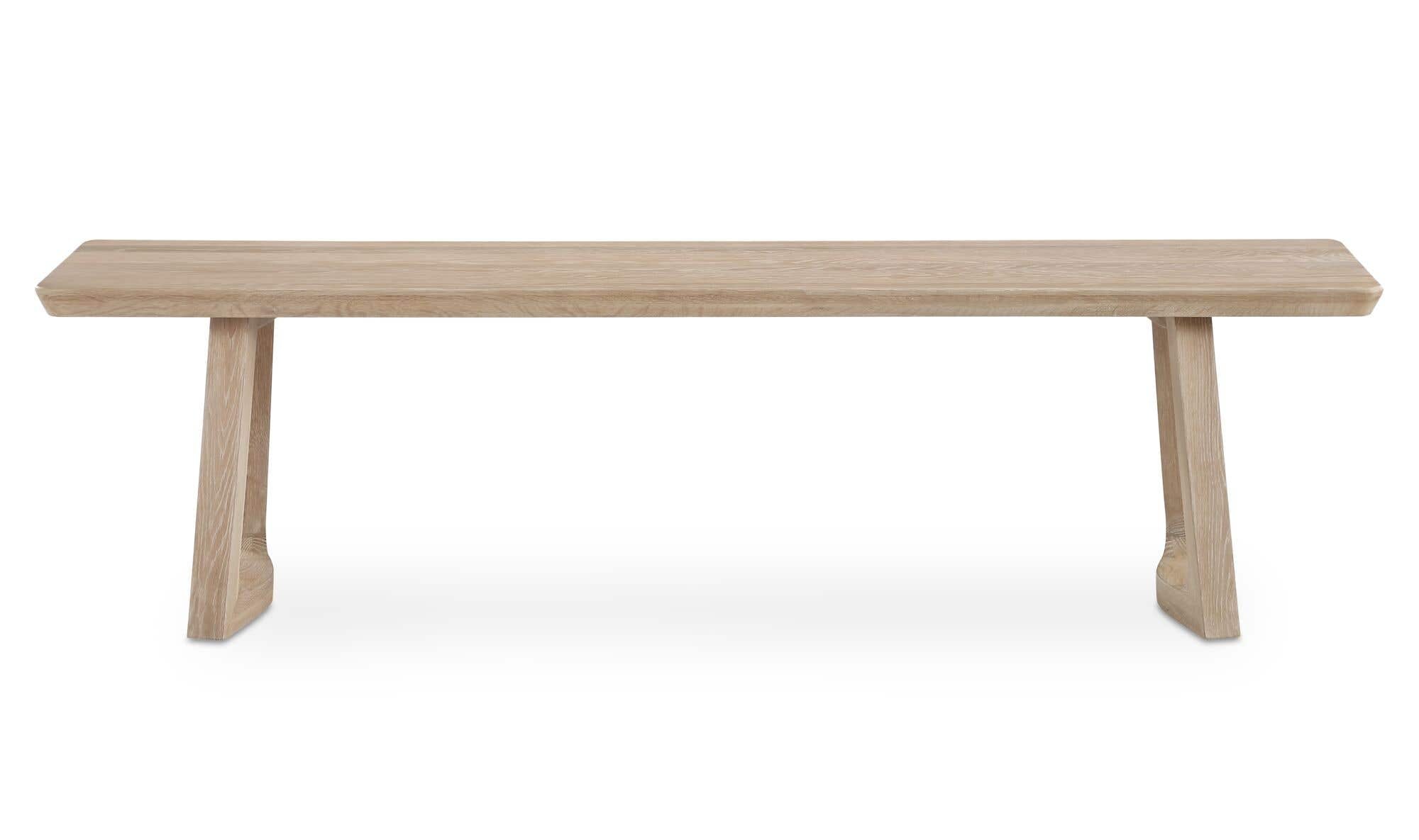 Silas Dining Bench Oak by Moe's Home Collection - view 3