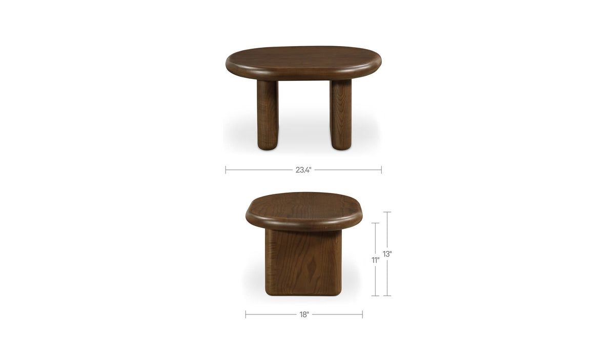 Niels Extra Small Coffee Table Ash Stained Walnut by Moe's Home Collection - view 9