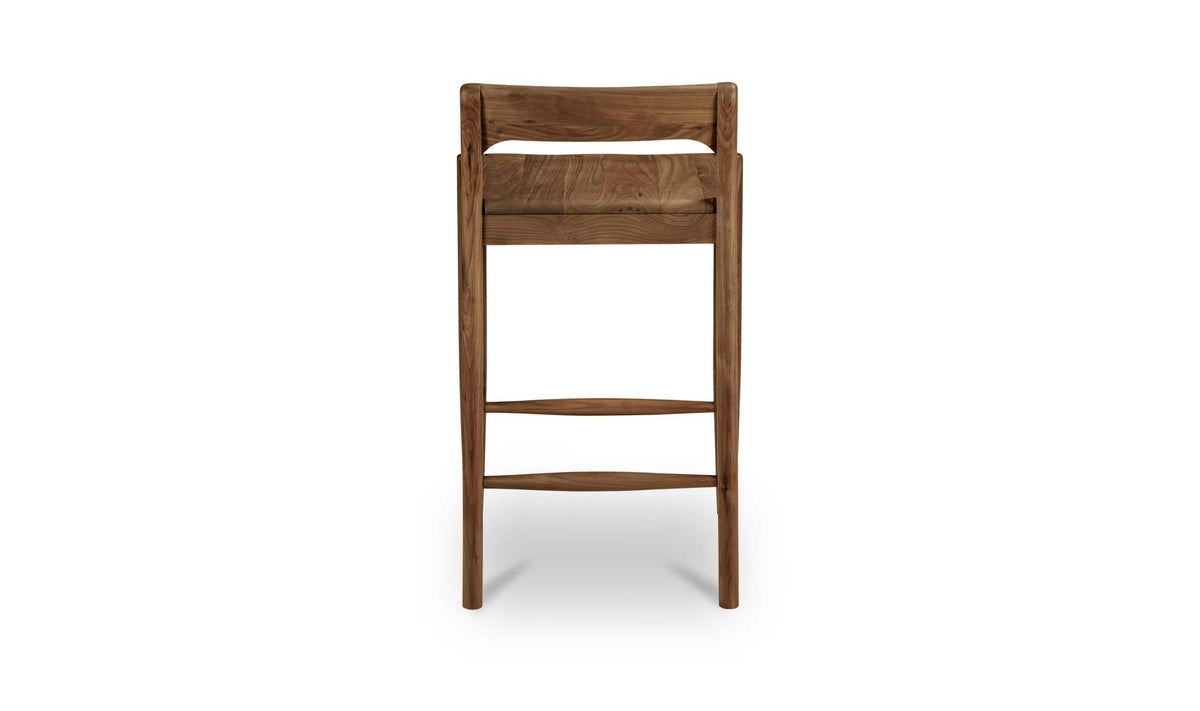 Owing Low Back Counter Stool Walnut by Moe's Home Collection - view 6