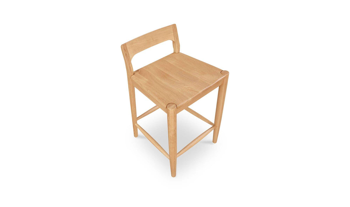 Owing Low Back Counter Stool Oak by Moe's Home Collection - view 7