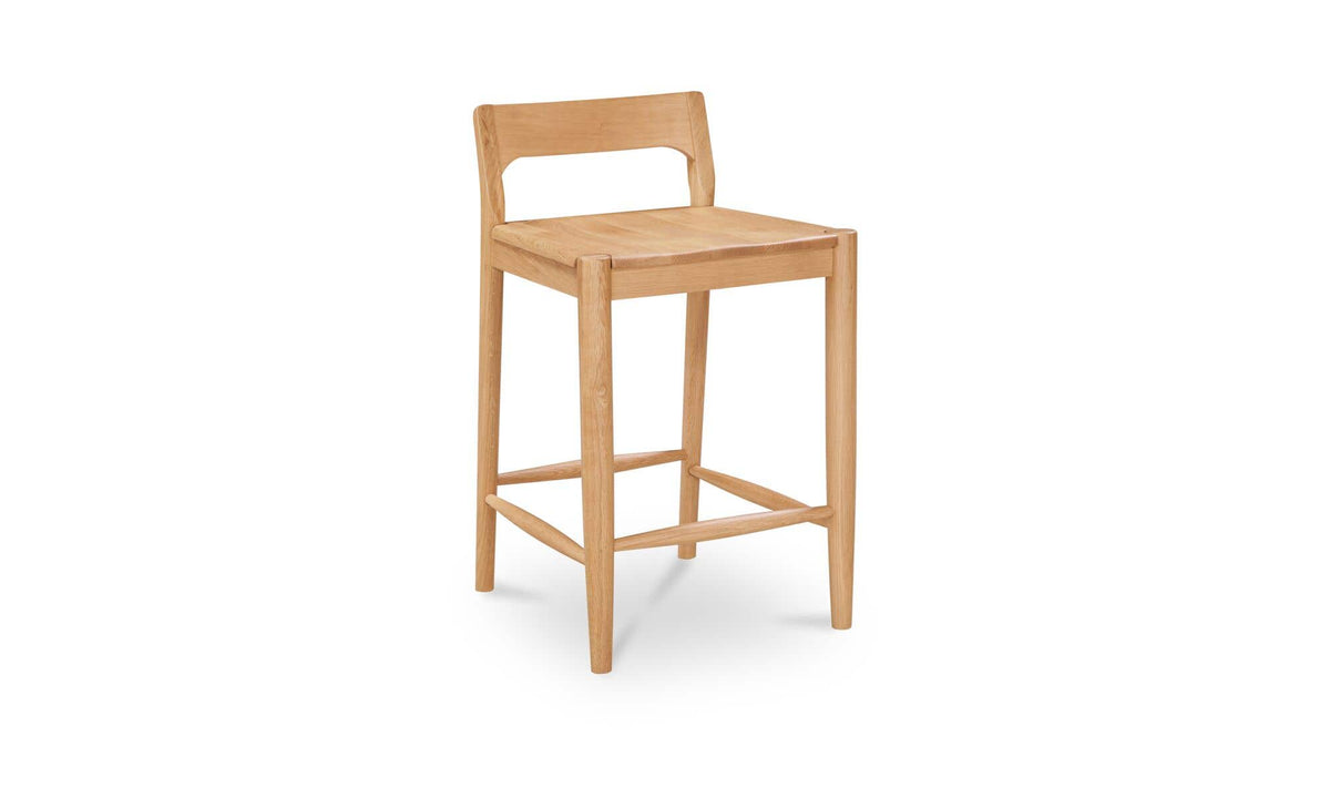 Owing Low Back Counter Stool Oak by Moe's Home Collection - view 4