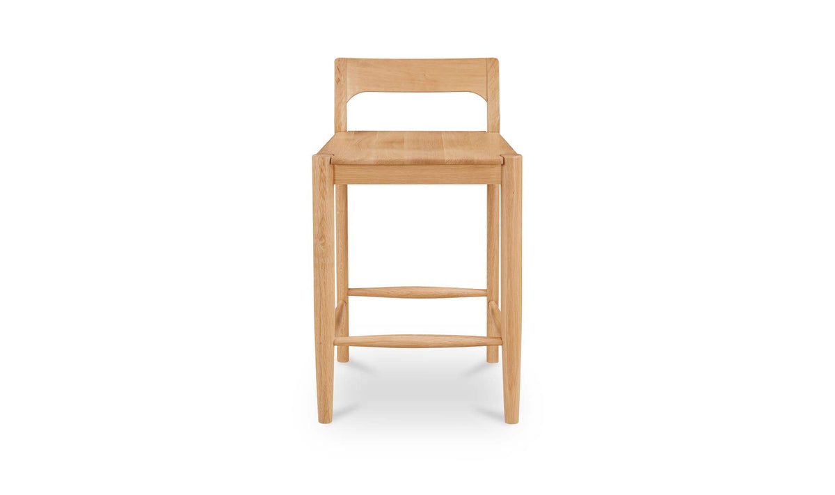 Owing Low Back Counter Stool Oak by Moe's Home Collection - view 2