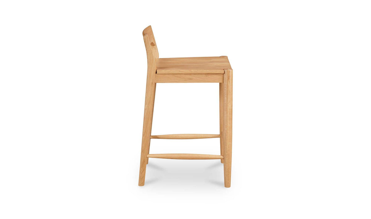 Owing Low Back Counter Stool Oak by Moe's Home Collection - view 5
