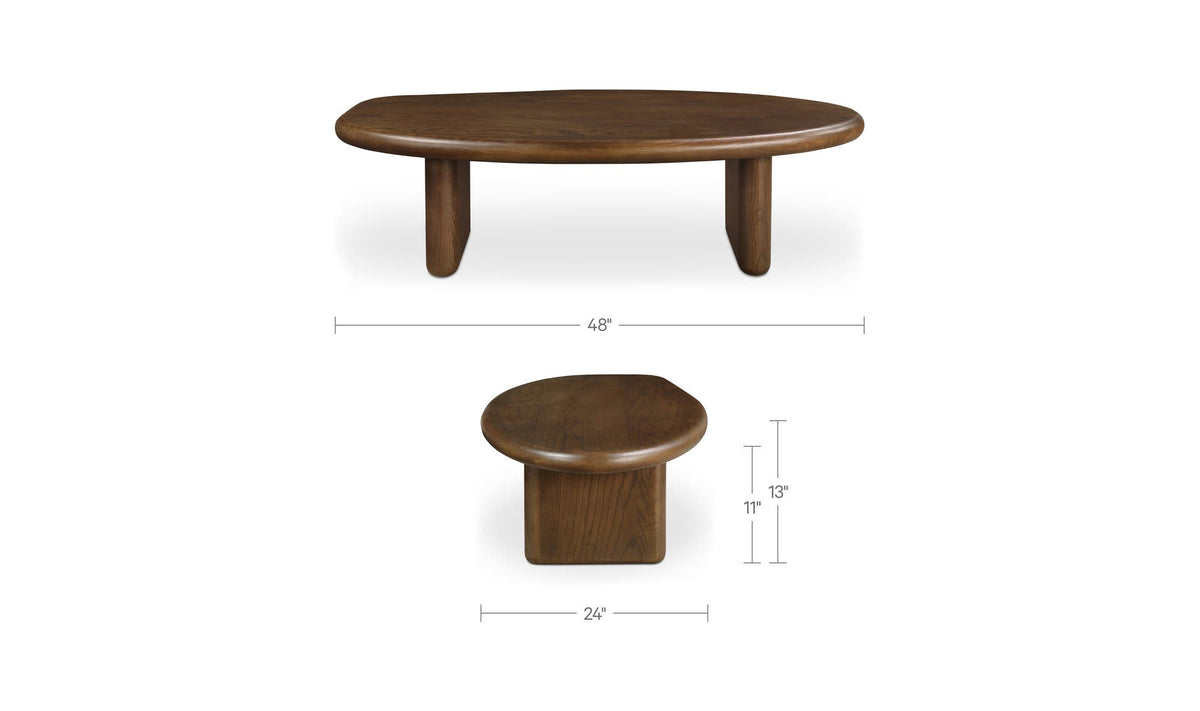 Niels Large Coffee Table Ash Stained Walnut by Moe's Home Collection - view 9