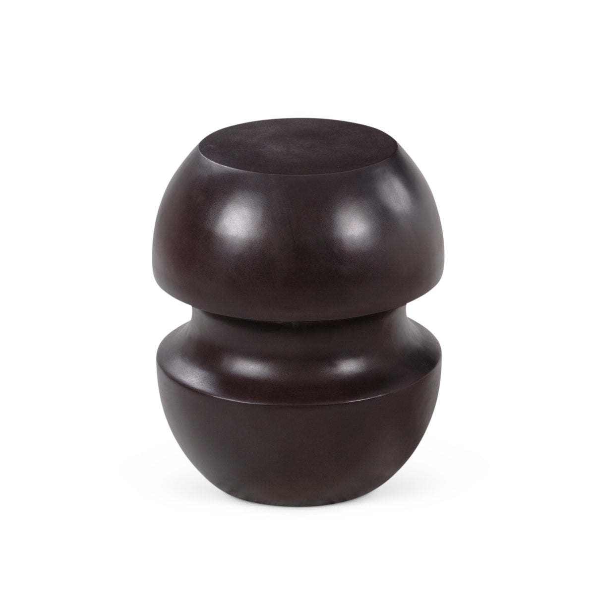 Cyrus Indoor/Outdoor Concrete End Table Lava Brown by Urbia - detail 2