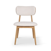 Modern Brazilian Claudia Side Chair Harvest Natural Upholstery - Damasco Frame by Urbia - product view